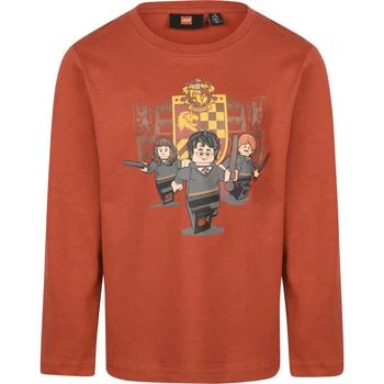 LEGO | Harry potter lego print long sleeved shirt in brownish red,商家BAMBINIFASHION,价格¥210