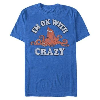 Disney | Disney Men's Finding Dory Hank Ok with Crazy, Short Sleeve T-Shirt 额外7折, 额外七折