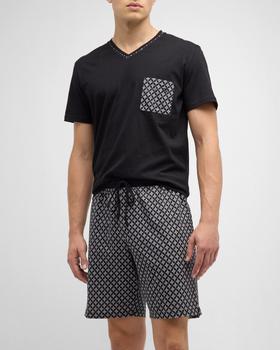商品Men's Vince Patterned Short Pajama Set图片