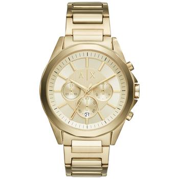 Armani Exchange | Men's Gold-Tone Stainless Steel Bracelet Watch 44mm AX2602商品图片,