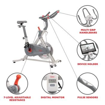 Sunny Health & Fitness | Sunny Health & Fitness Belt Drive Pro Lite Indoor Cycling Exercise Bike,商家Premium Outlets,价格¥2587