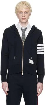 Thom Browne | Navy 4-Bar Hoodie 