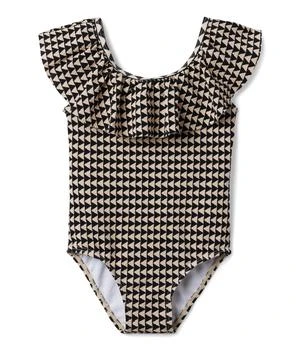 Janie and Jack | Textured Geo One-Piece Swimsuit (Toddler/Little Kids/Big Kids) 