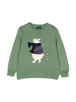 商品IL GUFO | Il Gufo Green Sweater Baby Unisex Kids,商家Italist,价格¥1505图片