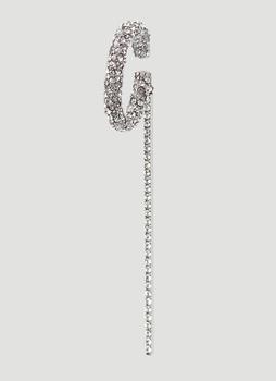 Alexander McQueen | Embellished Pendant Ear Cuff in Silver商品图片,