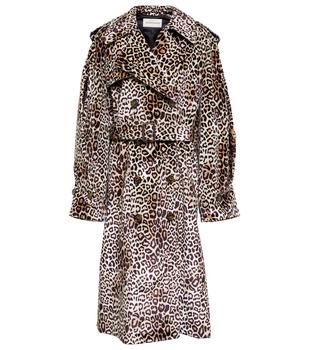 商品Alexandre Vauthier | Leopard-print velvet trench coat,商家MyTheresa,价格¥24110图片