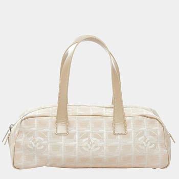 旅行香奈儿包, [二手商品] Chanel | Chanel Brown/Beige New Travel Line Nylon Handbag商品图片 9.5折