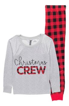 商品JACLYN | Kids' Christmas Crew Pajama Set,商家Nordstrom Rack,价格¥108图片