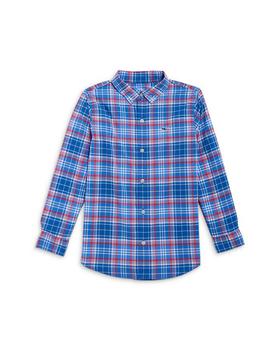 Vineyard Vines | Boys' On-The-Go Plaid Button Down Shirt - Little Kid, Big Kid商品图片,