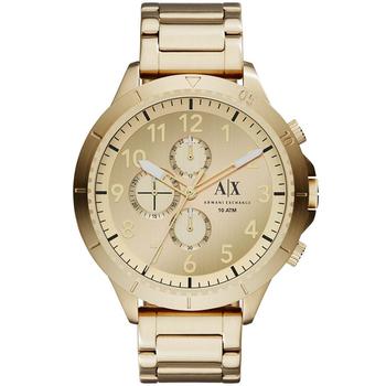 Armani Exchange | Men's Chronograph Gold Tone Stainless Steel Bracelet Watch 50mm商品图片,