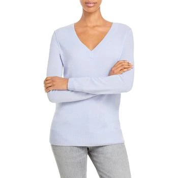 推荐Aqua Womens Cashmere V-Neck V-Neck Sweater商品