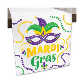 商品Big Dot of Happiness | Colorful Mardi Gras Mask - Masquerade Party Dining Tabletop Decor - Cloth Table Runner - 13 x 70 inches,商家Macy's,价格¥163图片