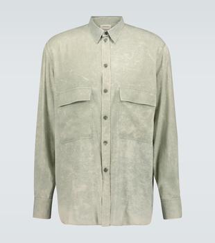ROCHAS | Quartilla真丝长袖衬衫商品图片,4.9折