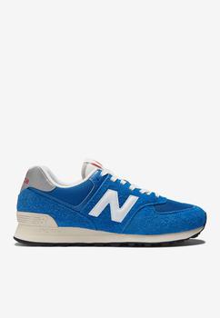 New Balance | 574 Low-Top Sneakers in American Blue with White商品图片,