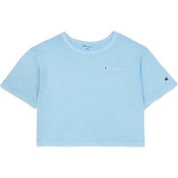 推荐Vintage Dye Heritage Cropped T-Shirt - Candid Blue商品