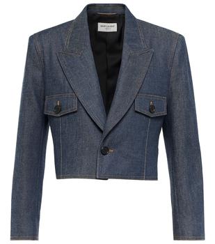 商品Yves Saint Laurent | Cropped denim jacket,商家MyTheresa,价格¥16920图片