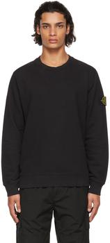 Stone Island | Black Classic Crewneck Sweatshirt商品图片,独家减免邮费