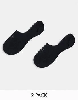 推荐GANT 2 pack individual socks in black with logo商品