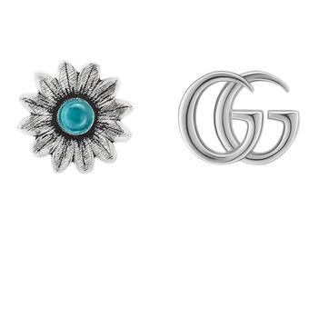 Gucci | Double G flower stud earrings商品图片,8.7折, 满$275减$25, 满减