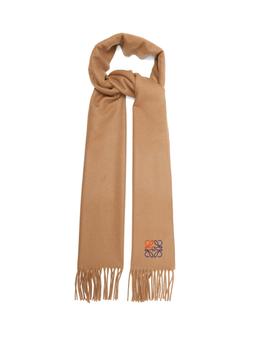 罗意威围巾, Loewe | Anagram-embroidered cashmere scarf商品图片 