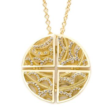 推荐Tacori 18k Yellow Gold Necklace Pendant商品