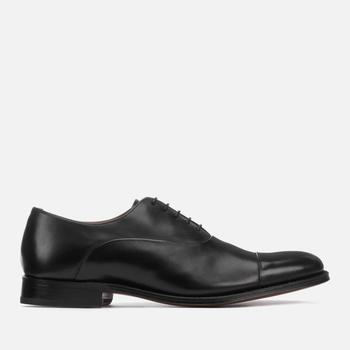 推荐Grenson Men's Bert Leather Toe Cap Oxford Shoes - Black商品