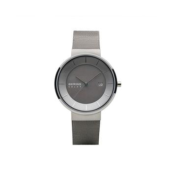 推荐Men's, Slim Solar Stainless Case and Mesh Watch商品