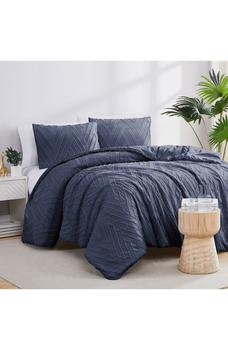 商品SOUTHSHORE FINE LINENS | Chevron Jacquard Comforter Set,商家Nordstrom Rack,价格¥604图片