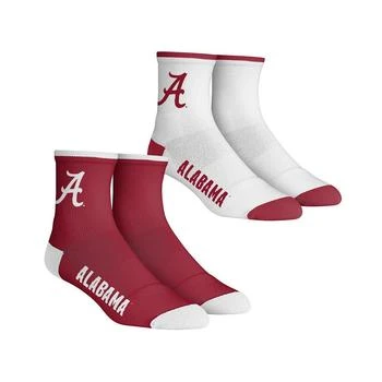 Rock 'Em | Youth Boys and Girls Socks Alabama Crimson Tide Core Team 2-Pack Quarter Length Sock Set,商家Macy's,价格¥133