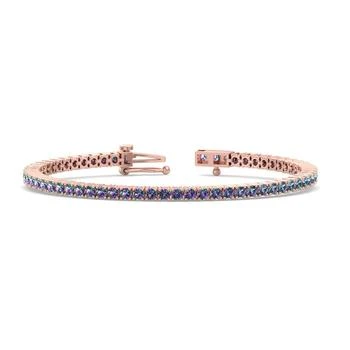 SSELECTS | 6 Carat Mystic Topaz Tennis Bracelet In 14 Karat Rose Gold, 8 Inches,商家Premium Outlets,价格¥8727