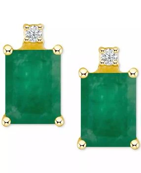 Macy's | Ruby (1-3/8 ct. t.w.) & Diamond Accent Stud Earrings in 14k Gold (Also in Emerald, Tanzanite, & Sapphire),商家Macy's,价格¥2314