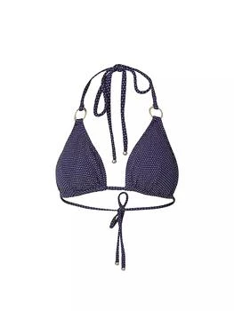 Shoshanna | Metallic Polka Dot Triangle Bikini Top,商家Saks Fifth Avenue,价格¥1238
