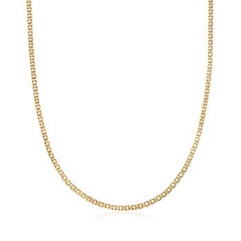 商品Ross-Simons | Ross-Simons Italian 14kt Yellow Gold Bismark-Link Necklace,商家Premium Outlets,价格¥3213图片