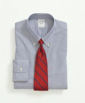推荐Stretch Supima® Cotton Non-Iron Pinpoint Oxford Button-Down Collar, Candy Stripe Dress Shirt商品