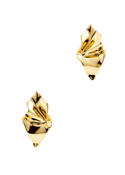 商品Alexis Bittar | Crumpled 14kt gold-plated earrings,商家Harvey Nichols,价格¥1324图片