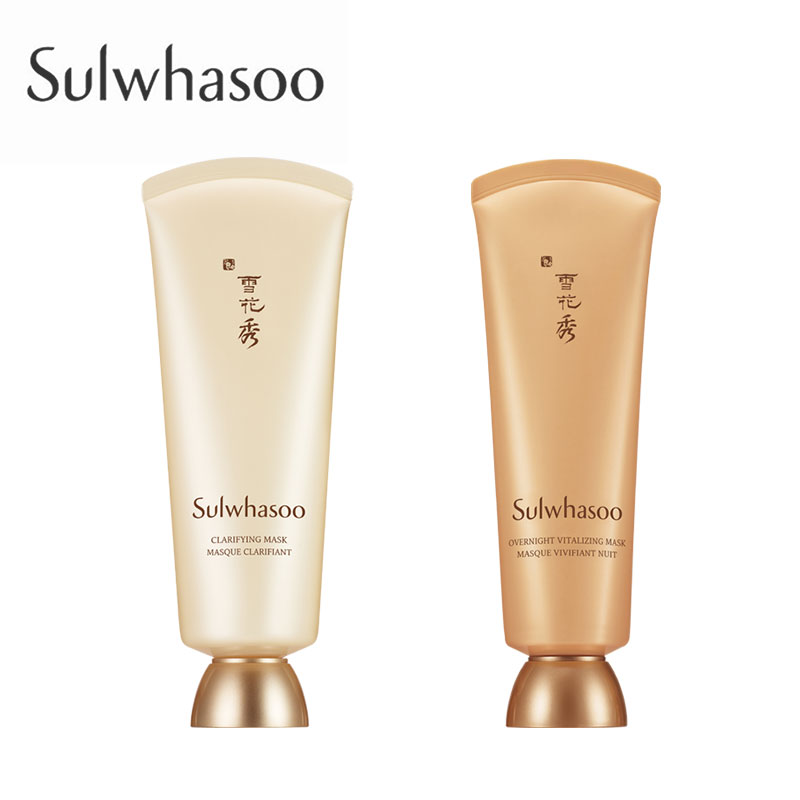 Sulwhasoo | 雪花秀玉璨净柔面膜150ml+雪花秀与润修护睡眠面膜120ml 商品图片,4.6折×额外6折, 包邮包税, 额外六折