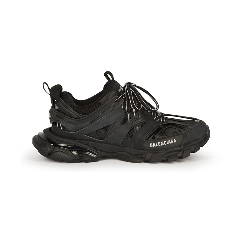 Balenciaga | 巴黎世家 Track系男黑色聚氨酯镂空网眼运动鞋 7.7折×额外9.8折, 包邮包税, 额外九八折