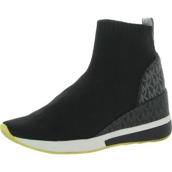 时尚michael kors cece女装, Michael Kors | MICHAEL Michael Kors Women's Skyler Stretch-Knit Sock Wedge Sneaker商品图片 7.5折