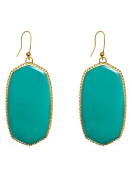 Suzie Q USA | Women's Hexagon Dangle Earrings In Turquoise,商家Premium Outlets,价格¥219