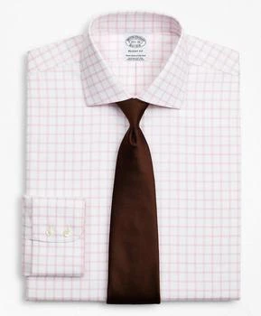 推荐Stretch Regent Regular-Fit Dress Shirt, Non-Iron Twill English Collar Grid Check商品