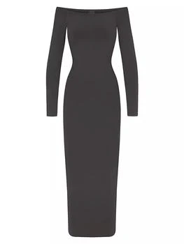 SKIMS | New Vintage Off-the-Shoulder Long Dress 