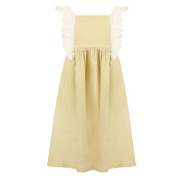 商品Beige Linen Dress,商家Designer Childrenswear,价格¥118图片
