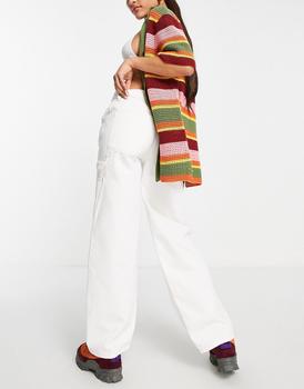ASOS | ASOS DESIGN oversized skater jeans in off white with cargo styling商品图片,