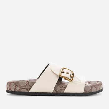 coach鞋, Coach | Coach Women's Addison Double Strap Sandals - Chalk商品图片 7折
