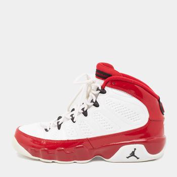 aj5, [二手商品] Jordan | Air Jordan 9 Gym Red/White Patent and Leather Retro Mid-Top Sneakers Size 38.5商品图片 8.7折