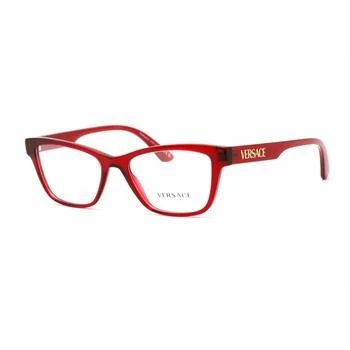 Versace | Versace Unisex Eyeglasses - Full Rim Cat Eye Shape Red Plastic Frame | 0VE3316 388 3.1折×额外9折x额外9.5折, 独家减免邮费, 额外九折, 额外九五折