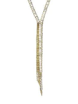 ROSANTICA, ROSANTICA | Goldtone & Faux Crystal Lariat Necklace商品图片 4.3折