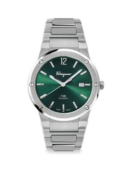 菲拉格慕经典款, Salvatore Ferragamo | F-80 Classic Stainless Steel Bracelet Watch商品图片 5折×额外9折, 额外九折