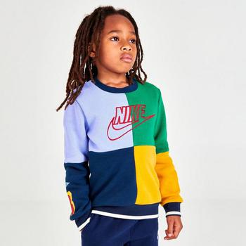 NIKE | Little Kids' Nike Amplify Fleece Crewneck Sweatshirt商品图片,8.3折