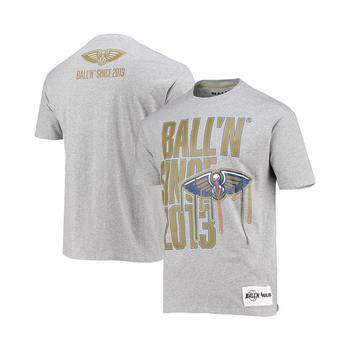 推荐Men's Heather Gray New Orleans Pelicans Since 2013 T-shirt商品